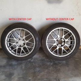 Aluminium centre cap set BBS RC RSII • 80 mm